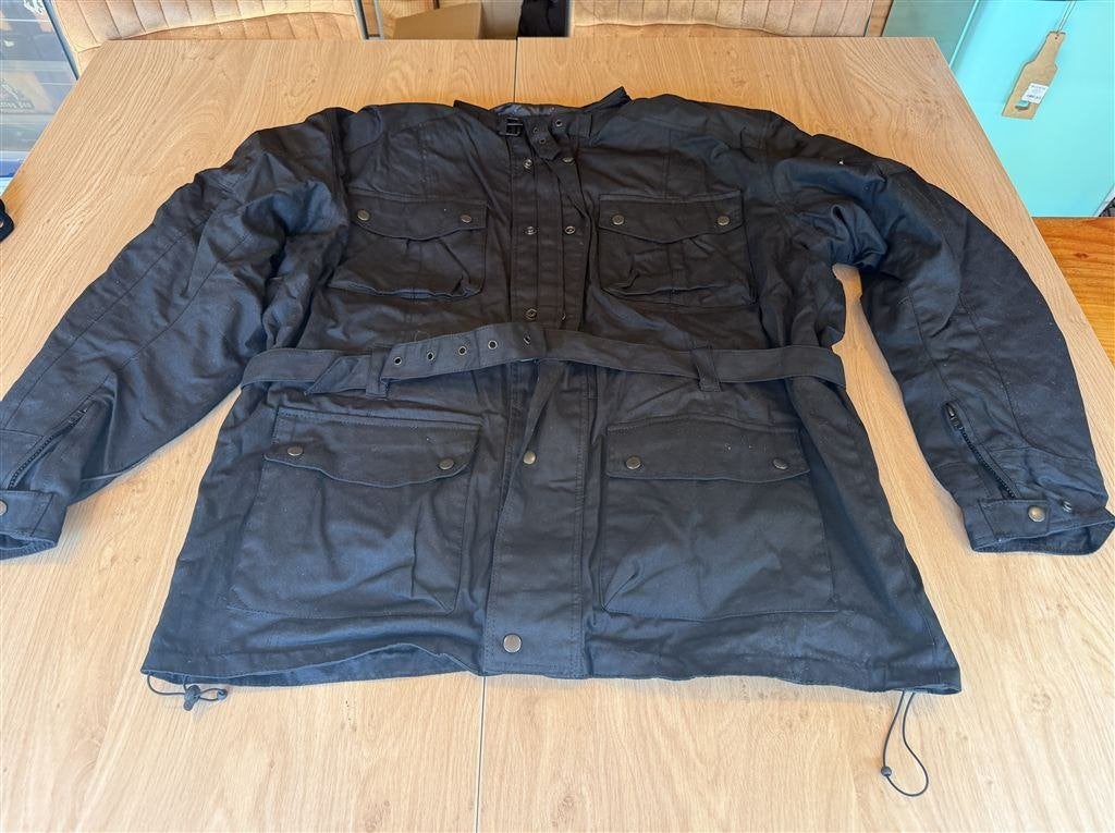 Texpeed Lange Gewaxte Motorjas Waterdicht met CE Bescherming, Kleding | Heren, Jassen | Winter, Ophalen of Verzenden, Zo goed als nieuw