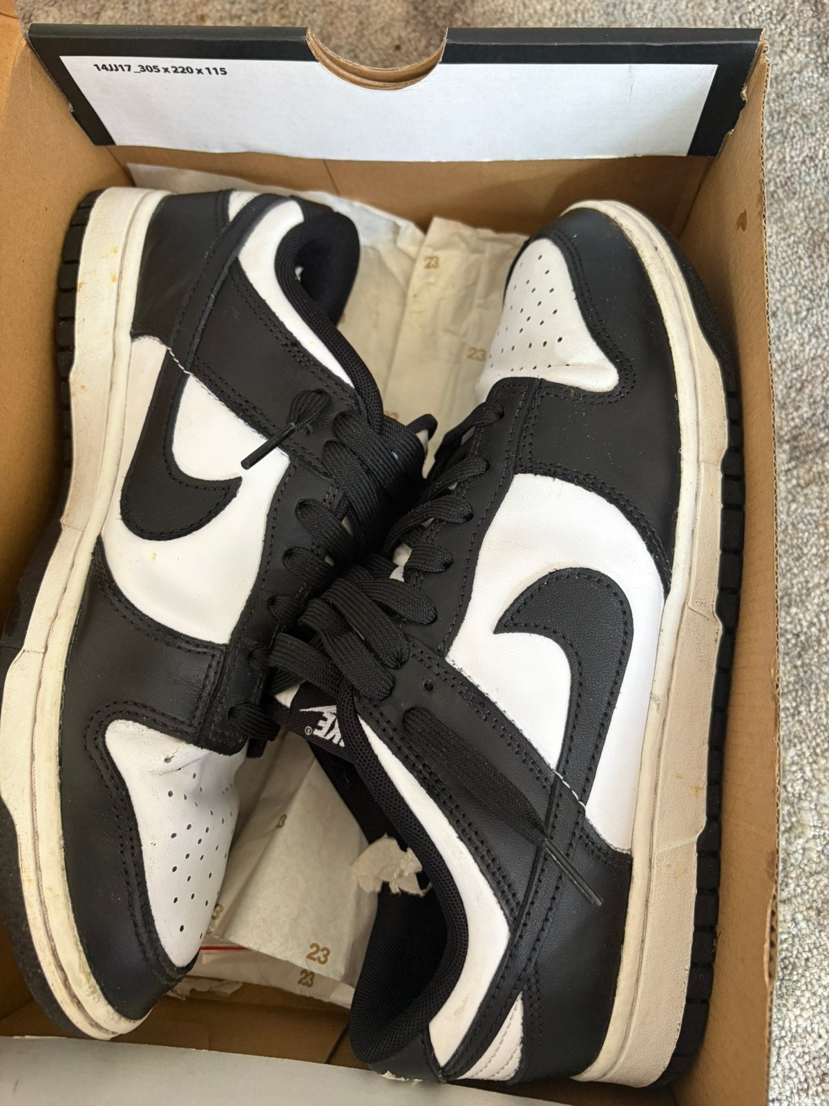 Nike Dunk Retro Sneakers Laag White/Black, Vêtements | Hommes, Chaussures, Enlèvement, Comme neuf, Baskets