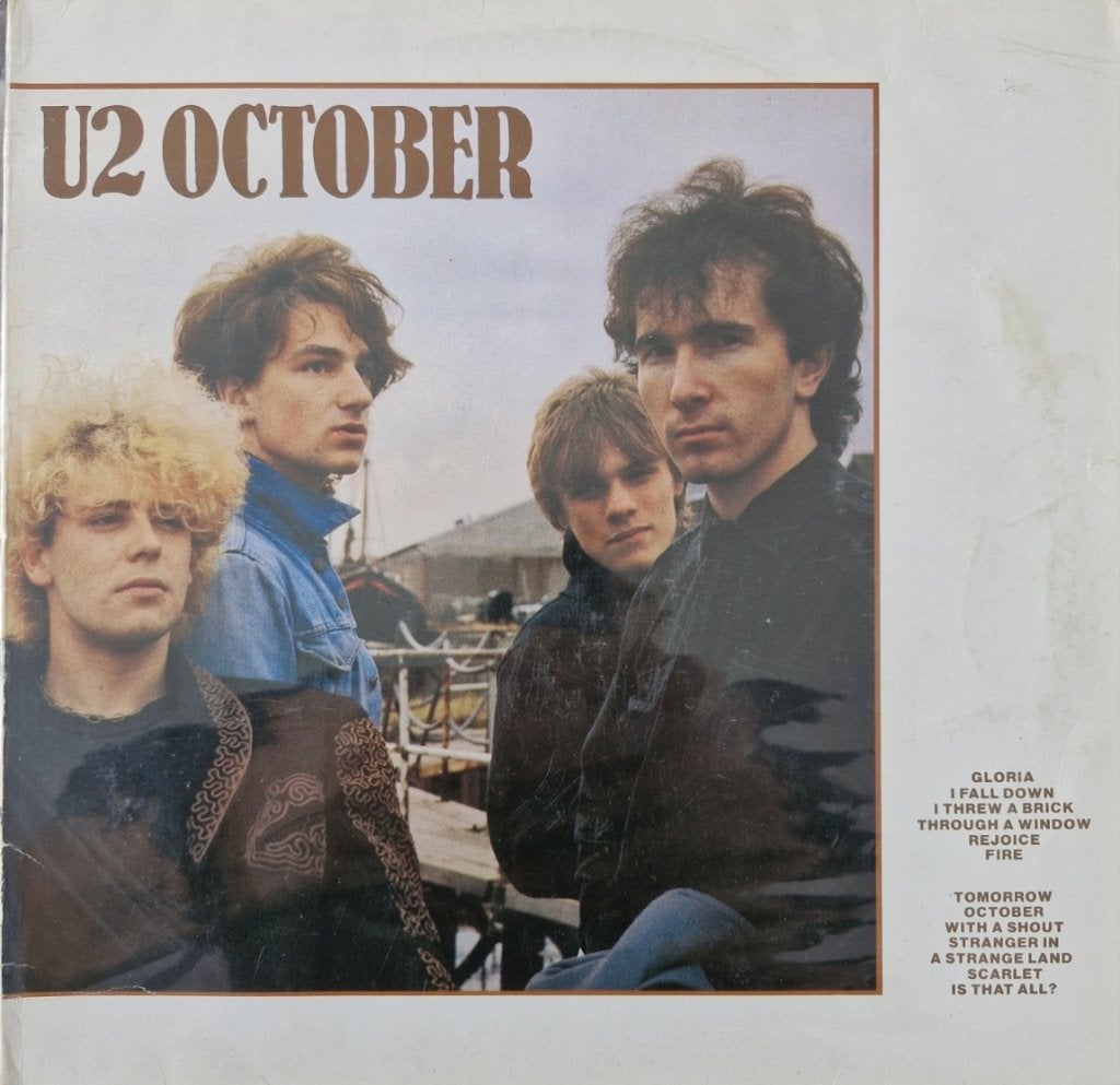 LP U2 "October", Cd's en Dvd's, Vinyl | Rock, LP, Gebruikt, Ophalen of Verzenden, Beschermende buitenhoes