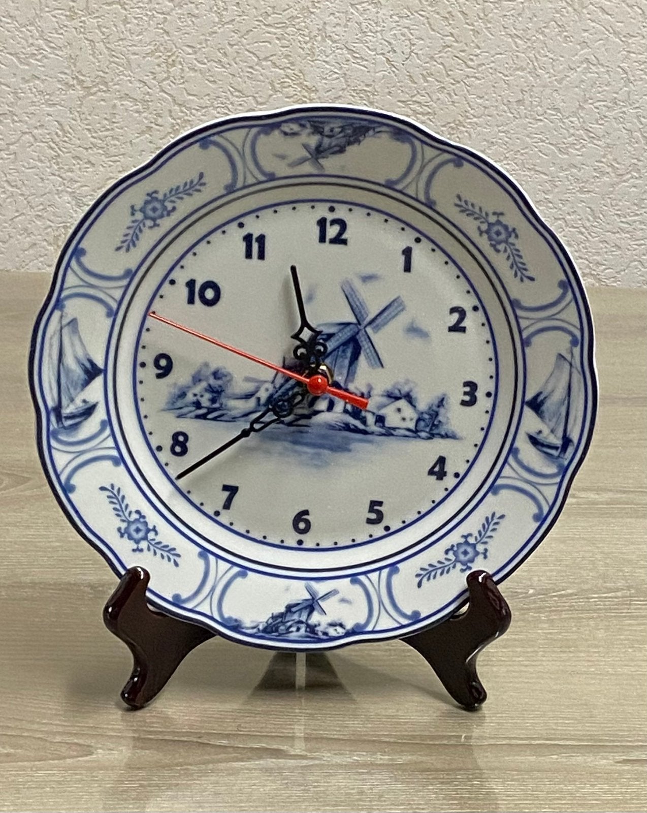NIEUWE vintage porseleinen klok, prijs: 15€, Vintage, Ophalen of Verzenden, Zo goed als nieuw