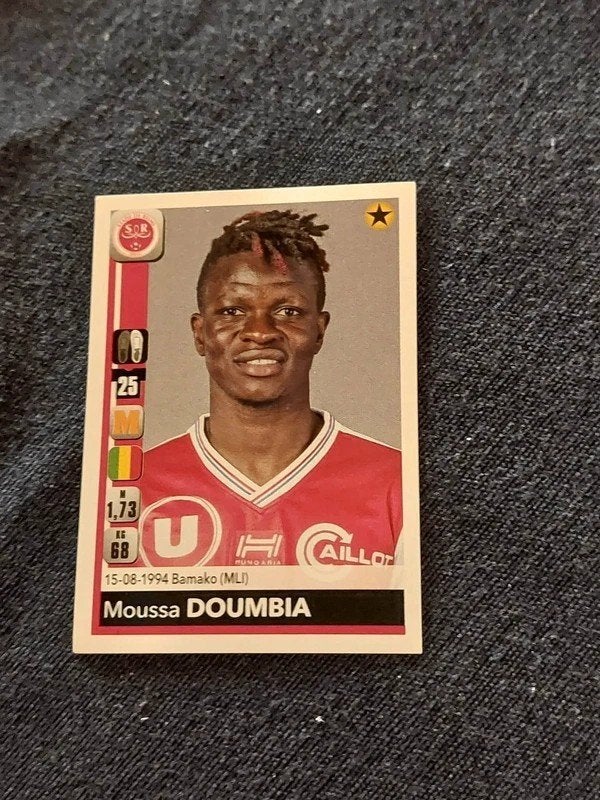 Panini/Sticker:Moussa Doumbia/Stade Reims/2018-2019, Enlèvement ou Envoi, Neuf, Affiche, Image ou Autocollant