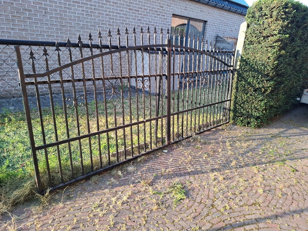 Smeedijzeren poort tuinpoort hekwerk ijzeren poort, Jardin & Terrasse, Portes de jardin, Enlèvement, Utilisé, Fer, Porte coulissante
