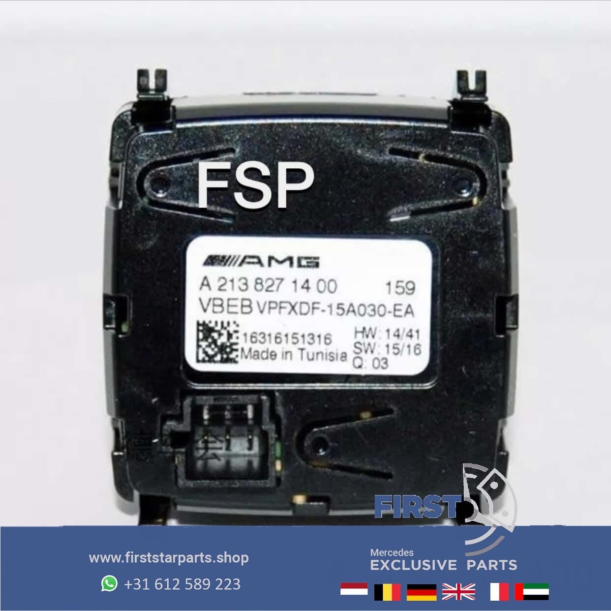 W205 C63 W213 E63 W253 W222 S63 IWC AMG KLOK A2138271400 GLC, Auto-onderdelen, Dashboard en Schakelaars, Gebruikt, -, Ophalen of Verzenden
