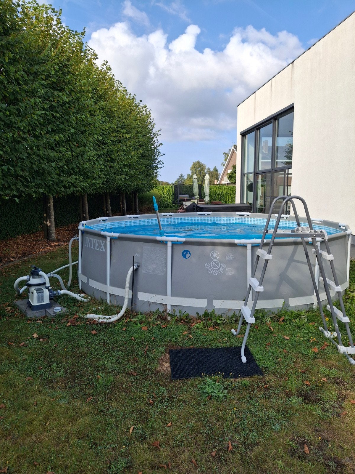 zwembad intex rond dia 457x107 met zandfilterpomp 4m3, Ophalen, Gebruikt, Overige typen