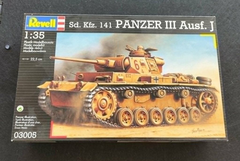 Revell 1/35 Panzer III tank model nr. 03005 nieuw, Hobby en Vrije tijd, Modelbouw | Figuren en Diorama's, Ophalen of Verzenden