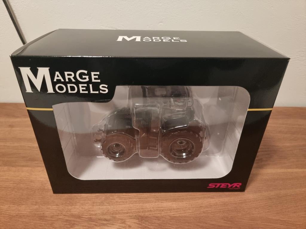 Modèles Steyr CVT 6195 Black Marge, Hobby & Loisirs créatifs, Voitures miniatures | 1:32, Enlèvement ou Envoi, Neuf, Tracteur et Agriculture