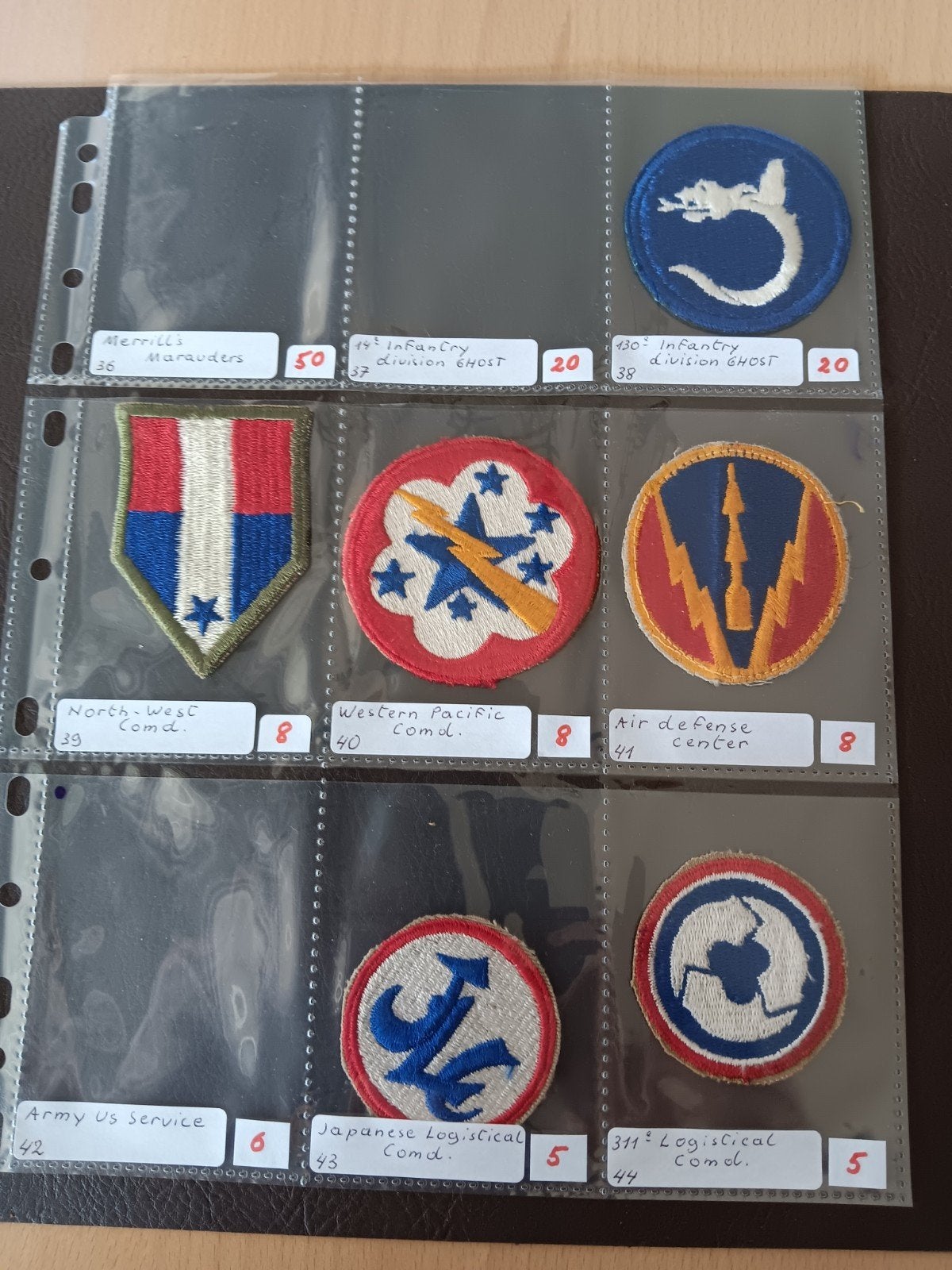 Us ww2 patches, Ophalen of Verzenden
