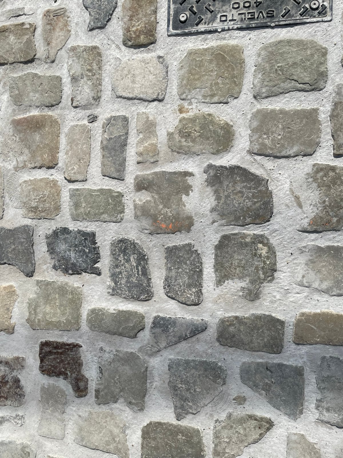 Polygonale platines herbruik Belgische grez voor wildverband, Ophalen, Nieuw