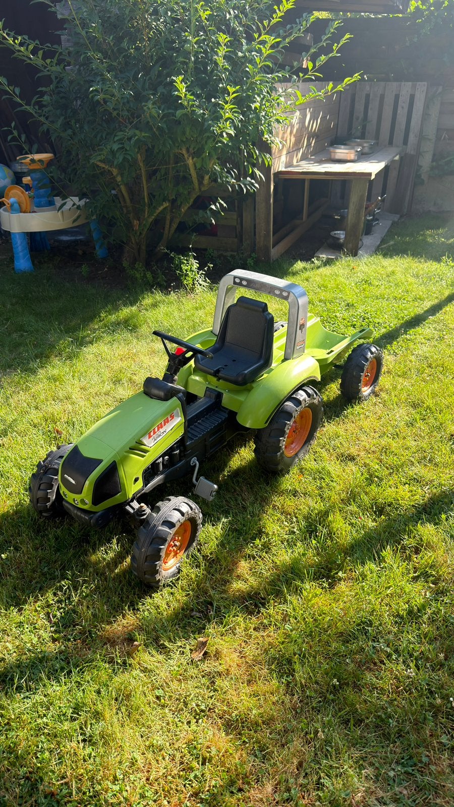 Falk traptractor Claas Arion 430 met trailer, Ophalen, Gebruikt