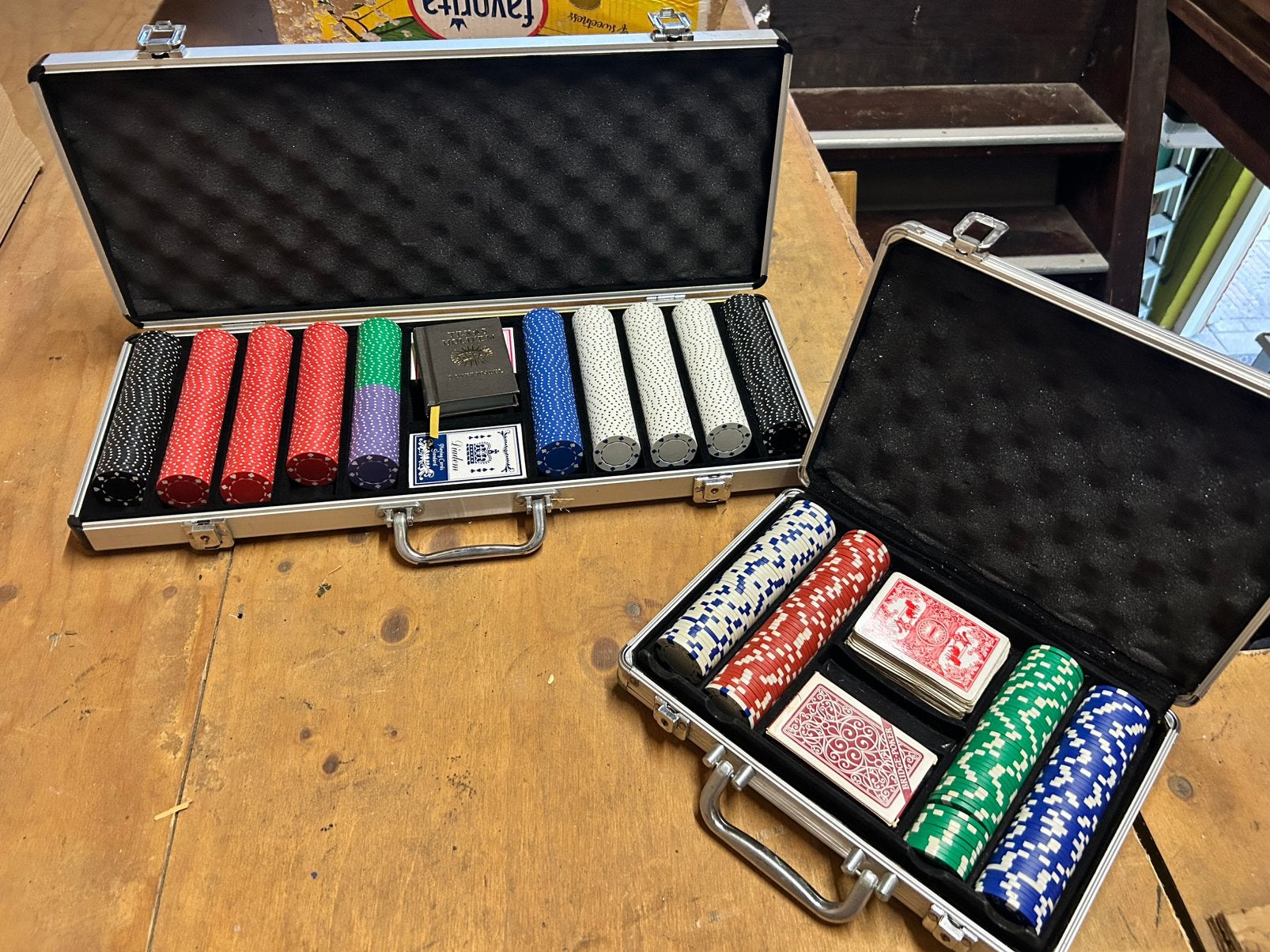 Set de poker 2x, Hobby & Loisirs créatifs, Enlèvement, Comme neuf