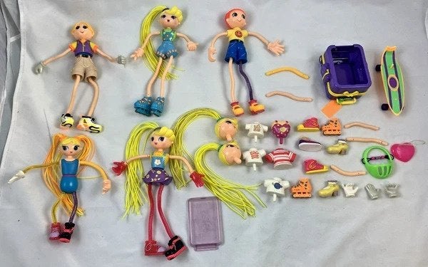 Mattel Betty Spaghetty poppen kleding accessoires set 90s, Verzamelen, Poppen, Verzenden, Zo goed als nieuw, Fashion Doll