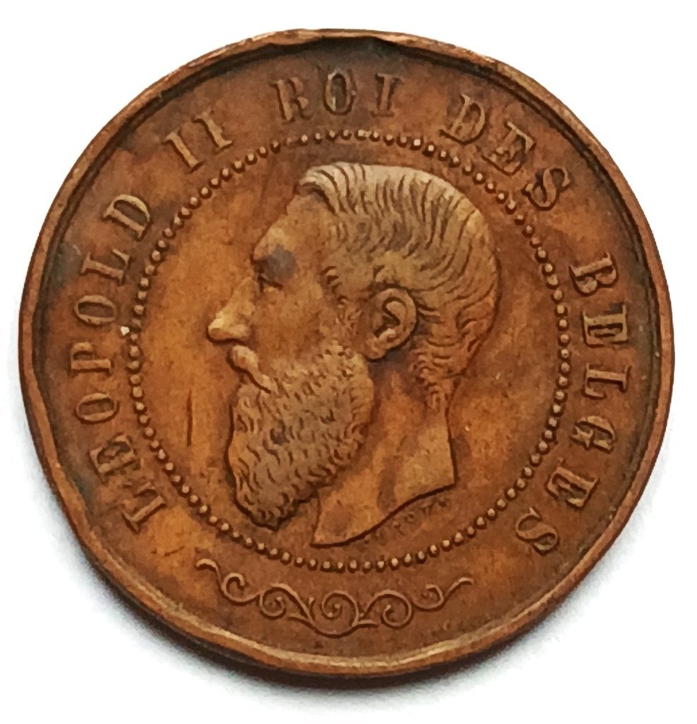 medaille 1880 leopold 2 peruwelz 50 jaar onafhankelijkheid, Postzegels en Munten, Ophalen of Verzenden, Brons