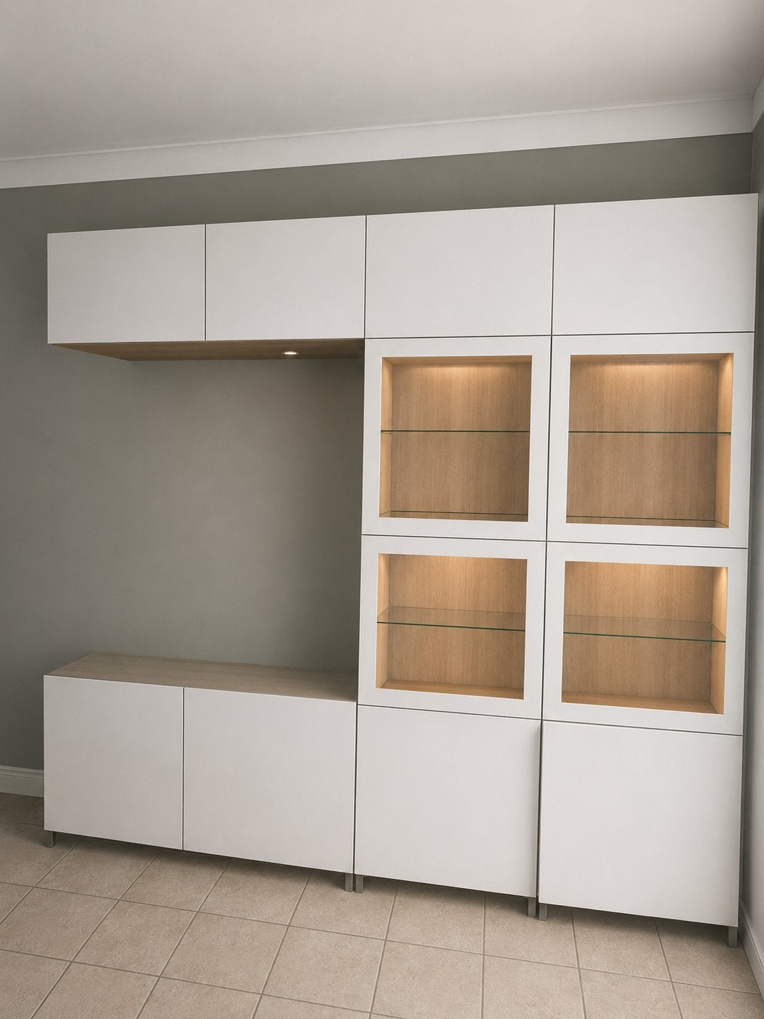 Besta dressoir kast goede staat met ophangsystemen, Huis en Inrichting, Ophalen, Met deur(en), 200 cm of meer, Zo goed als nieuw