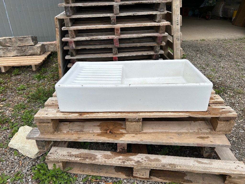 EVIER  de cuisine blanc ancien, Maison & Meubles, 25 à 50 cm, Moins de 100 cm, Enlèvement, Utilisé