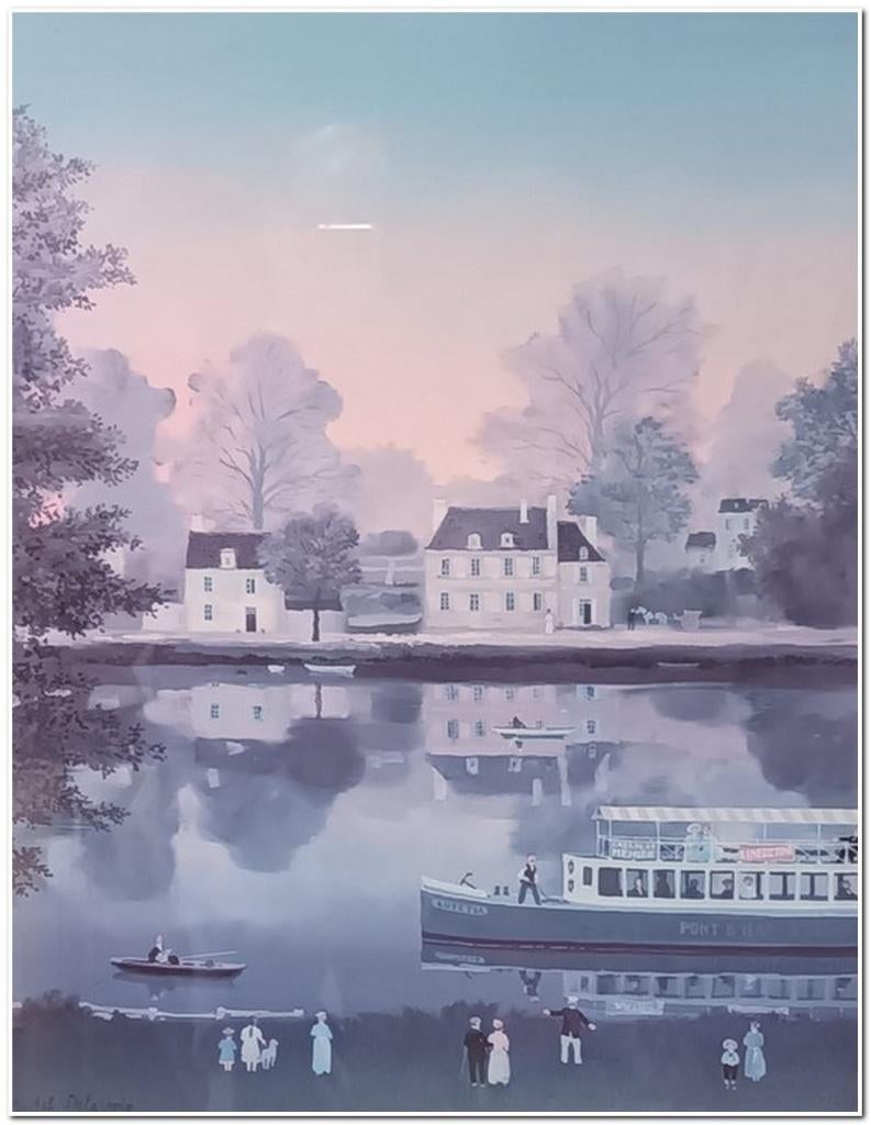 Michel Delacroix (1933) - Kleuren lithografie, Ophalen