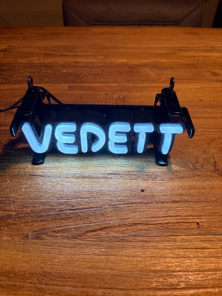 Vedett lichtreclame 19 cm 12 volt, Verzamelen, Ophalen of Verzenden, Zo goed als nieuw