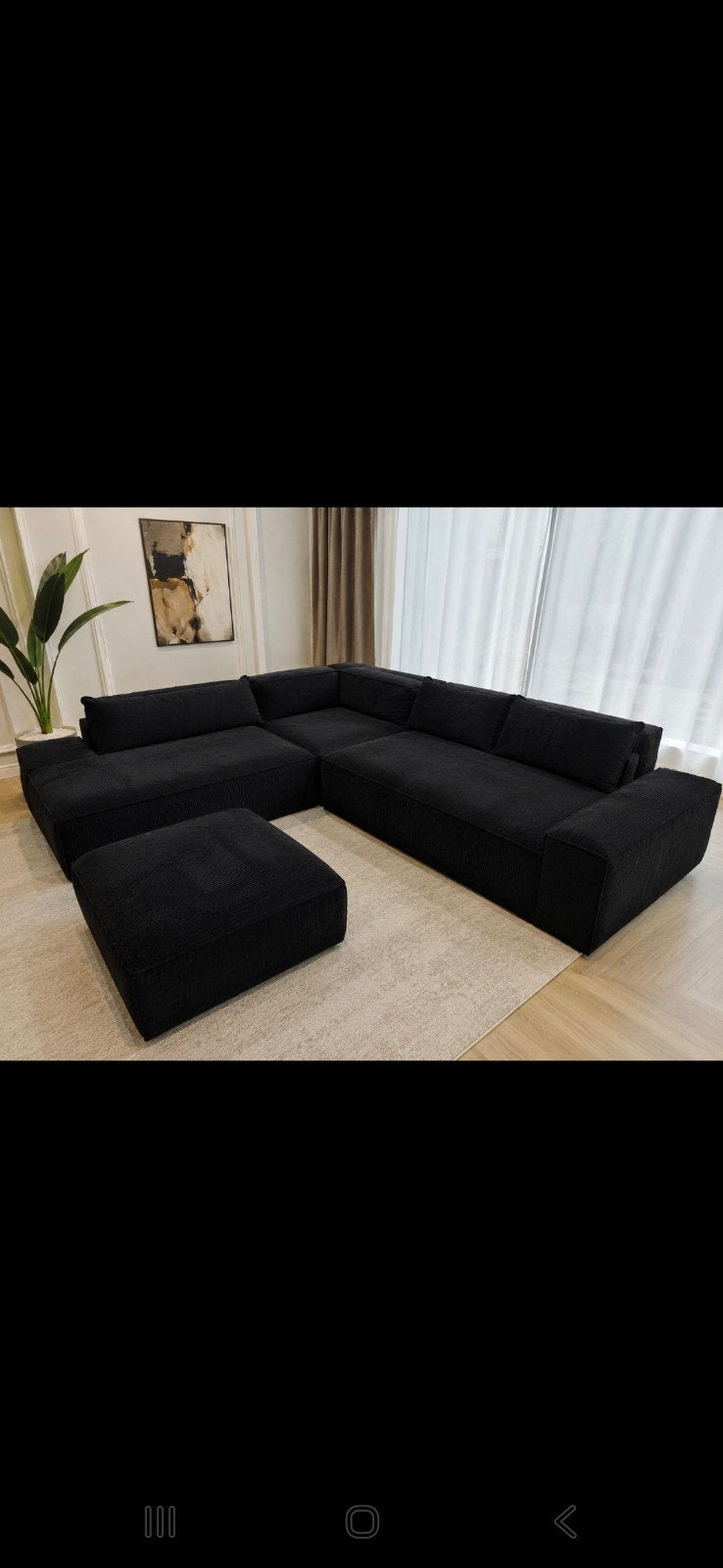 Grand et beau salon en velours, Maison & Meubles, Enlèvement