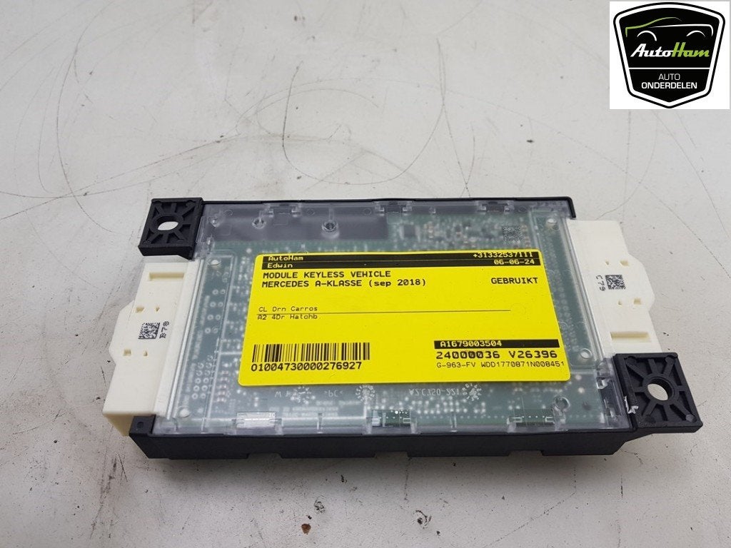MODULE KEYLESS VEHICLE Mercedes-Benz A (177.0), Gebruikt, Mercedes-Benz, Dialog.mb@mercedes-benz.com, Mercedes-Benz AG