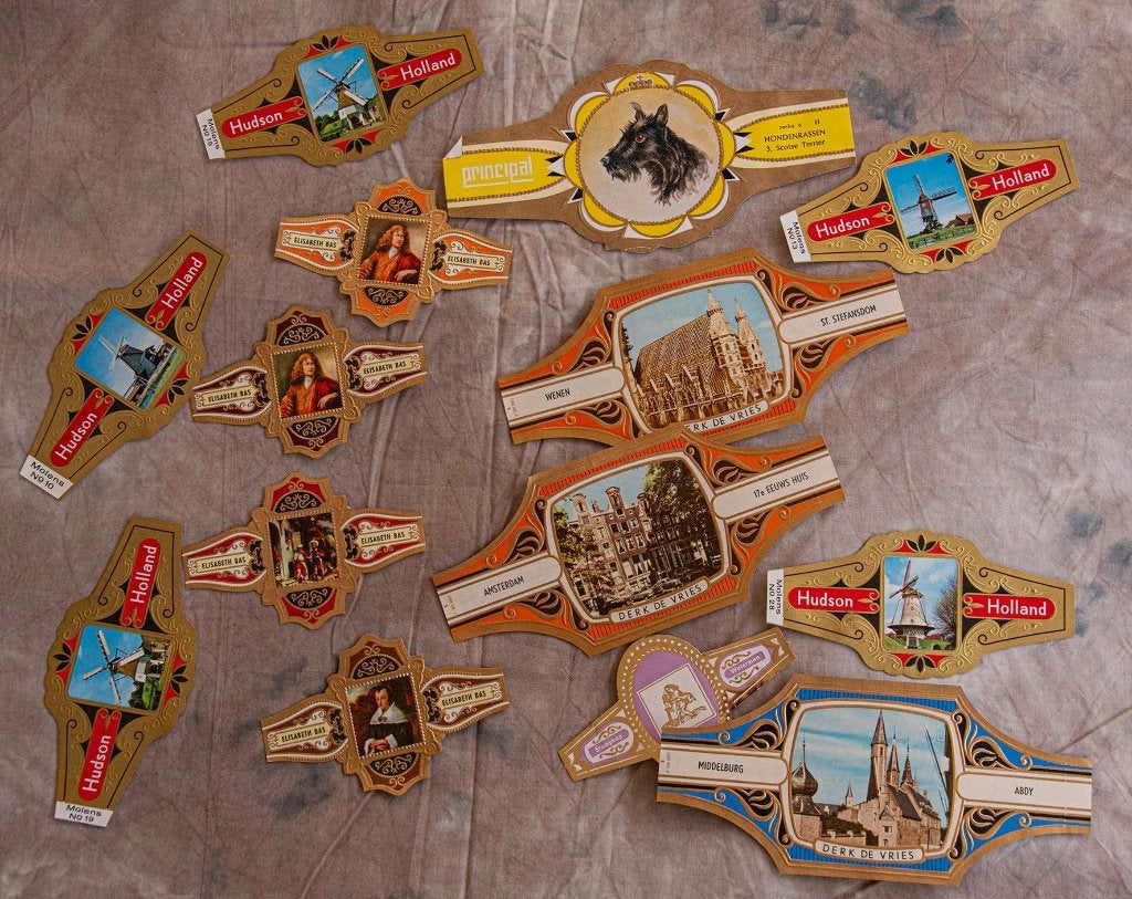 Sigaren bandjes, Ophalen of Verzenden, Gebruikt, Sigarenbandjes