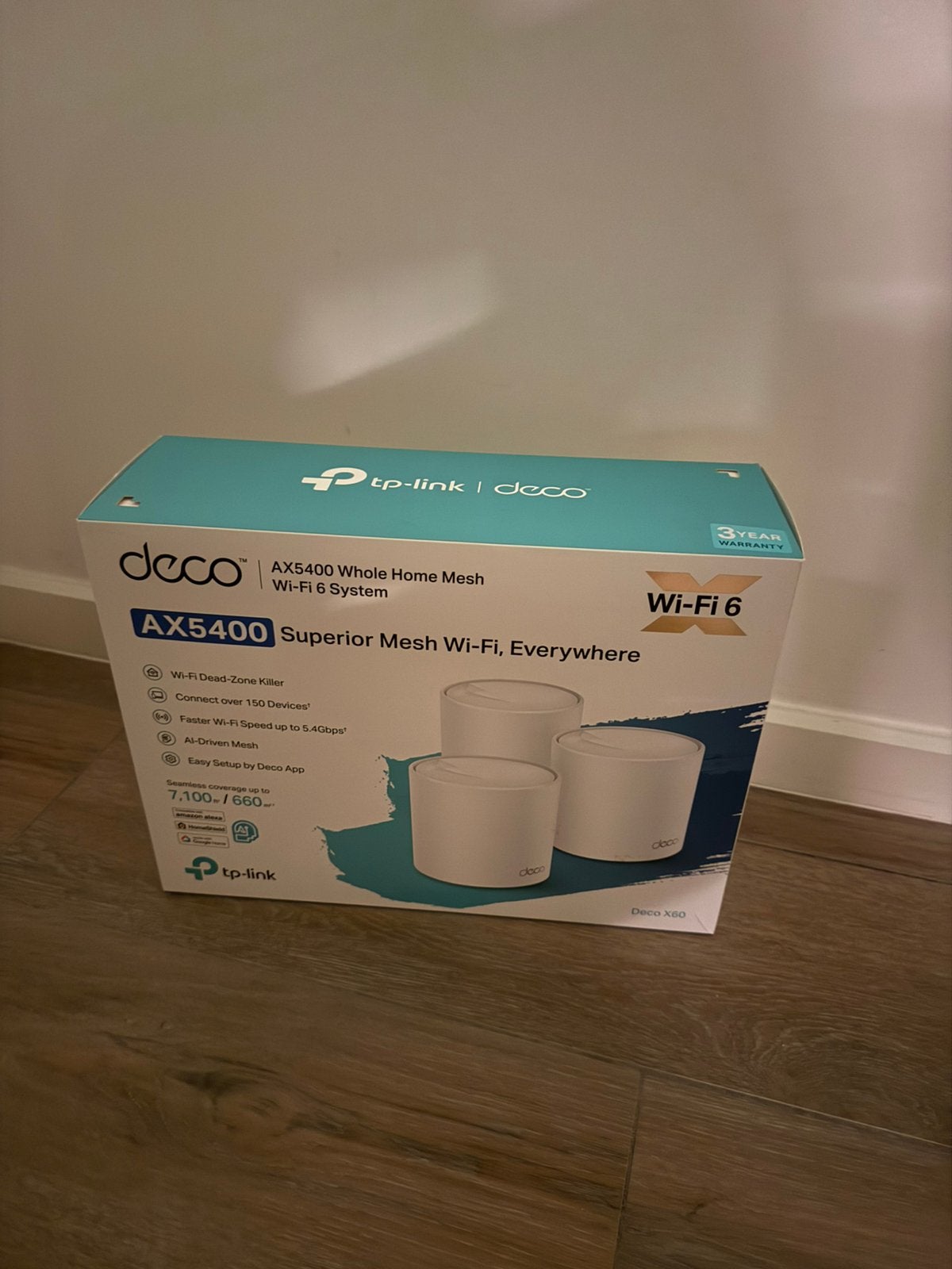 TP-Link Deco X60 AX5400 Whole Home Mesh Wi-Fi 6 Systeem, Computers en Software, Ophalen of Verzenden, Zo goed als nieuw