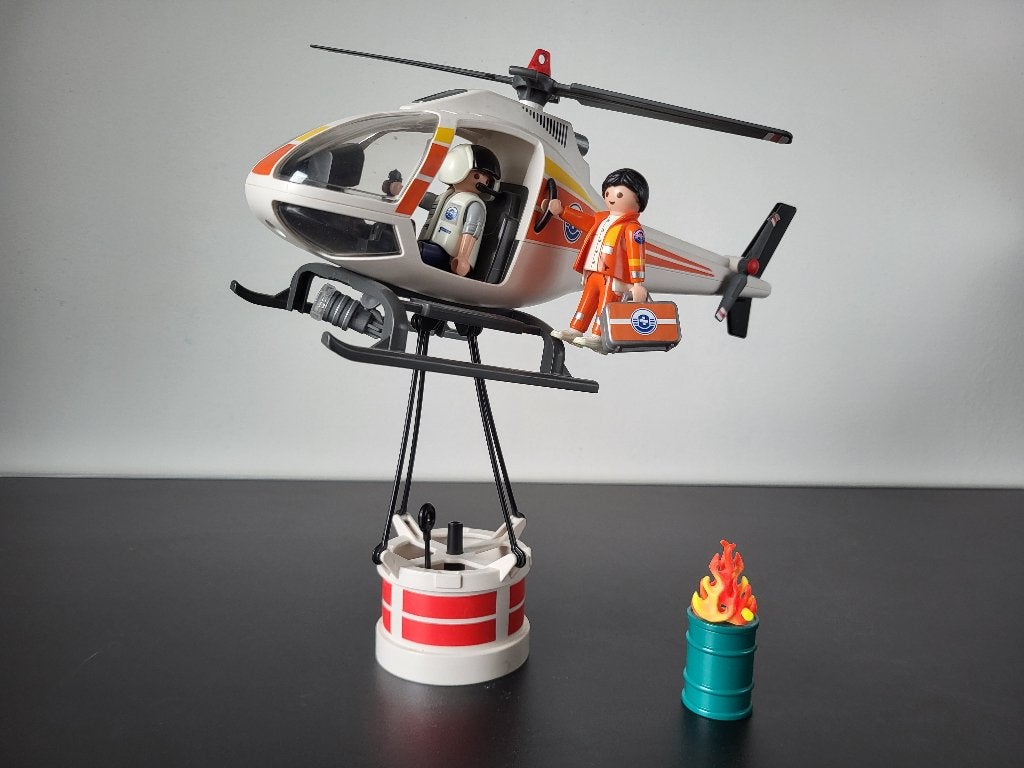 playmobil Helicopter, Kinderen en Baby's, Speelgoed | Playmobil, Ophalen, Gebruikt, Complete set, Overige typen
