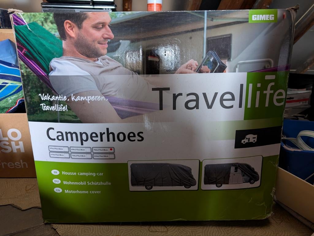 Travellife camperhoes 750 x 270 x 238, Ophalen