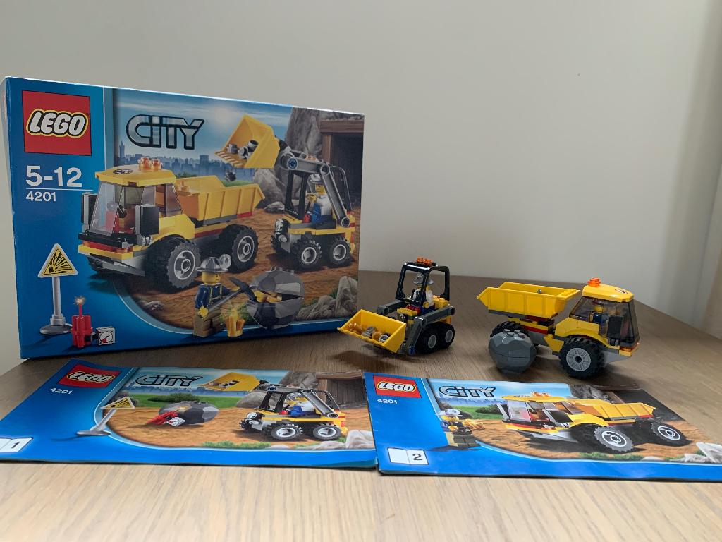 lego city - kiepwagen met laadschop - 4201, City, Lego, Ophalen of Verzenden, Zo goed als nieuw