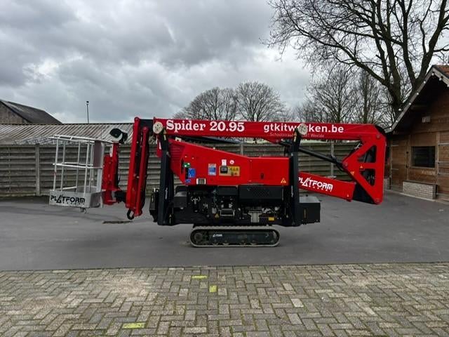 Hoogtewerker Spider 20.95 + aanhangwagen Hullco, Ophalen