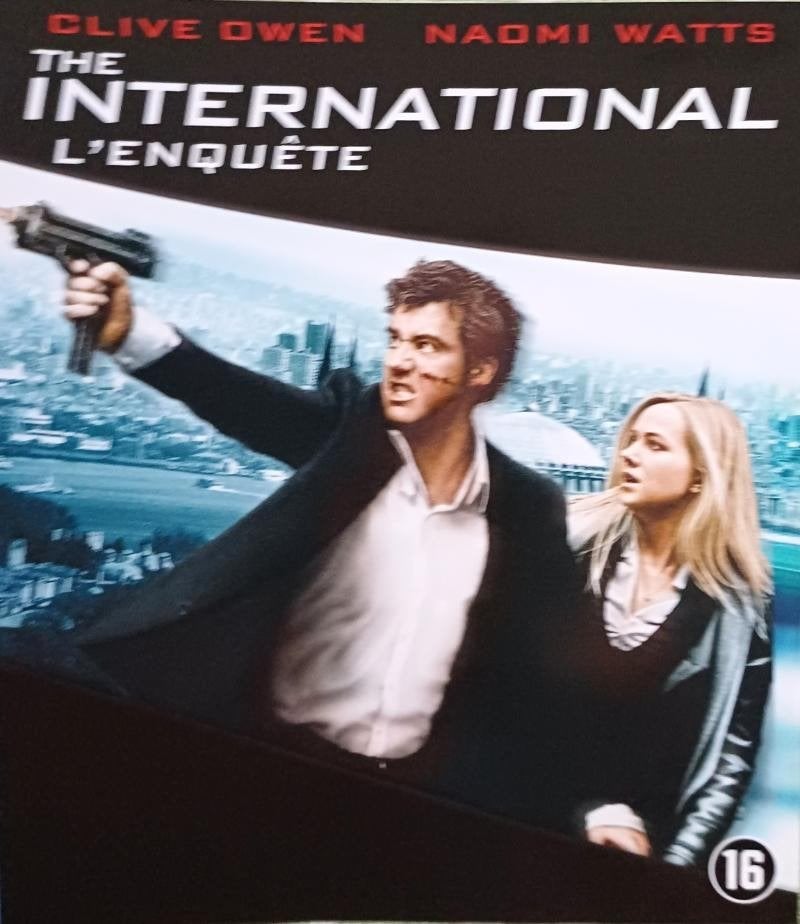 blu ray THE INTERNATIONAL  CLIVE OWEN NAOMI WATTS .., CD & DVD, Enlèvement ou Envoi, Comme neuf