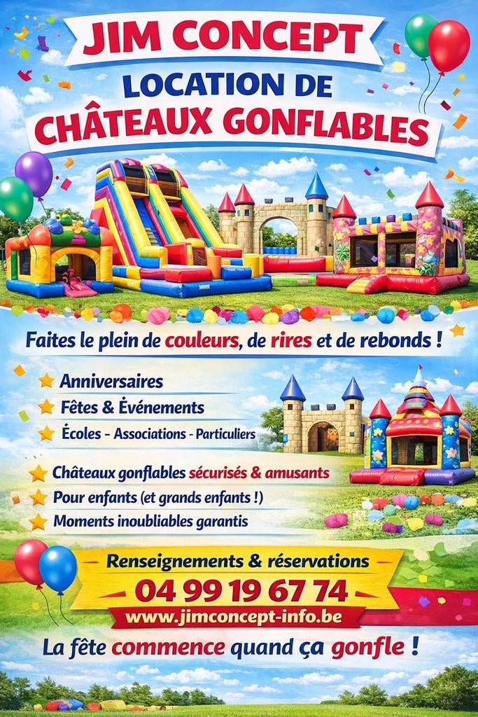 Location Château gonflable