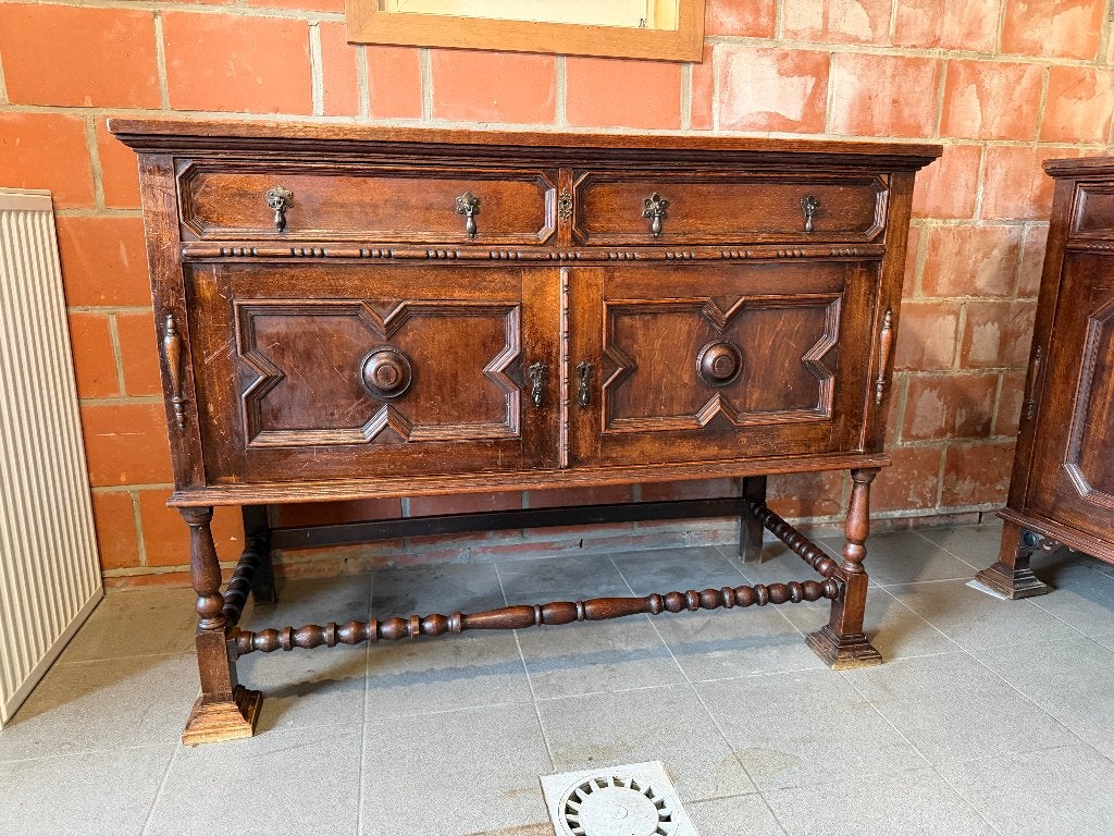 Buffet ancien Henri II / néo-Renaissance, Enlèvement