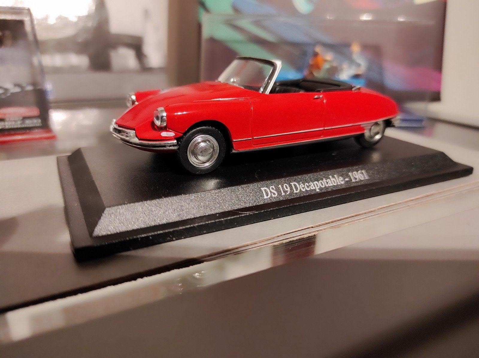 Citroën DS 19 cabriolet rood 1961 in blisterverpakking, Hobby en Vrije tijd, Ophalen of Verzenden