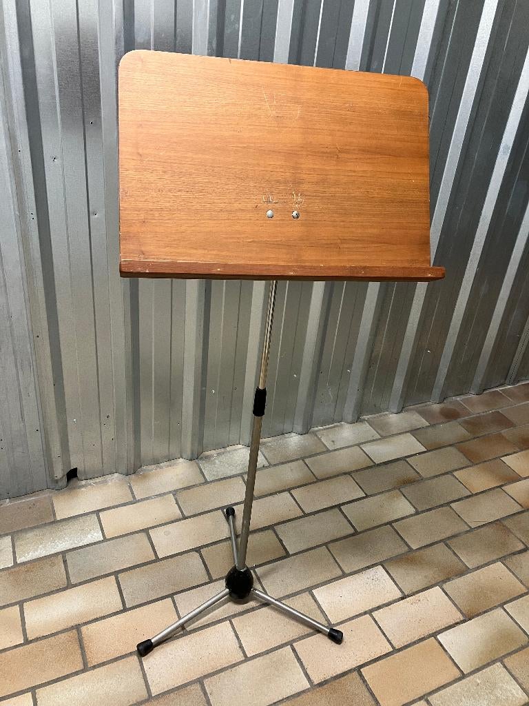 Set pupiters in hout, Muziek en Instrumenten, Standaarden, Ophalen, Gebruikt, Muziekstandaard