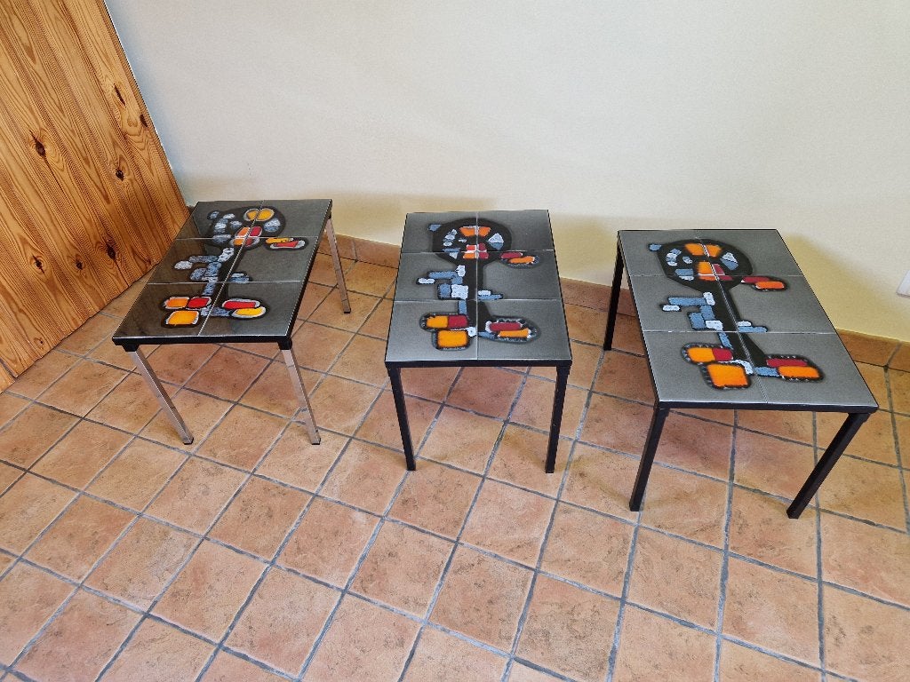 Canva Abstract Zwitserse keramische betegelde salontafel, Ophalen