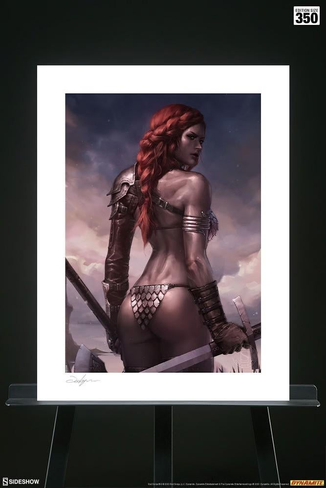 Sideshow Red Sonja Birth of the She-Devil Art Print, Ophalen of Verzenden