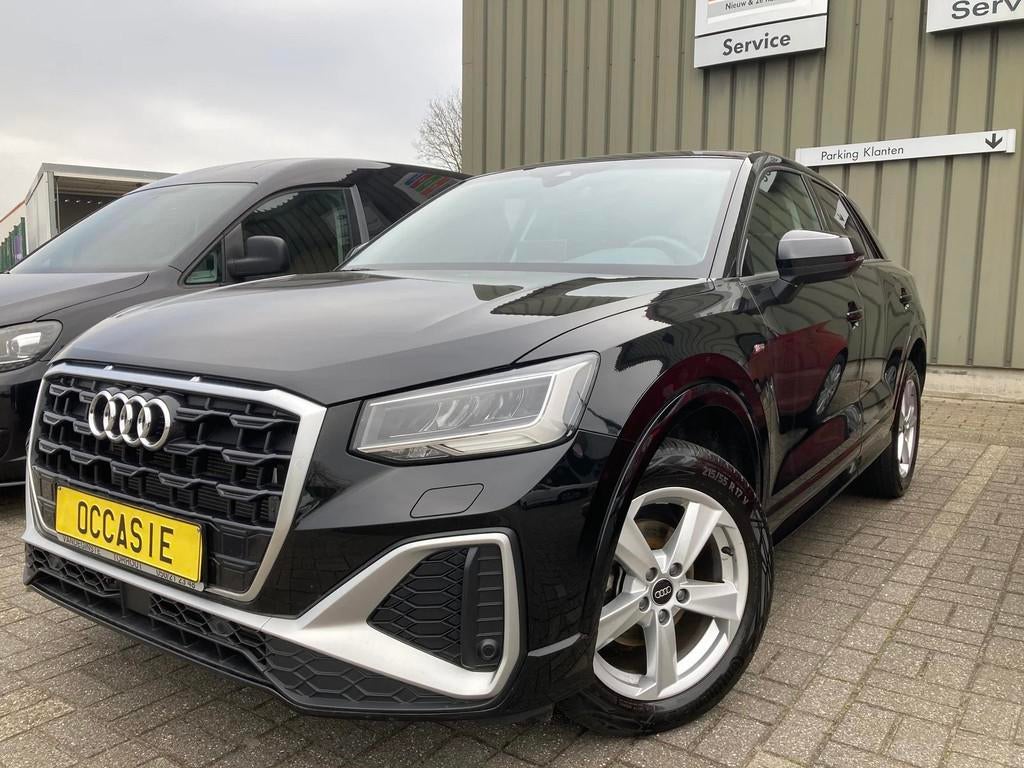 Audi Q2 150TFSI -AUTOMAAT - S-LINE -LEDER -GPS -Virtual -App, Auto's, Audi, Automaat, 4 cilinders, Zwart, Leder
