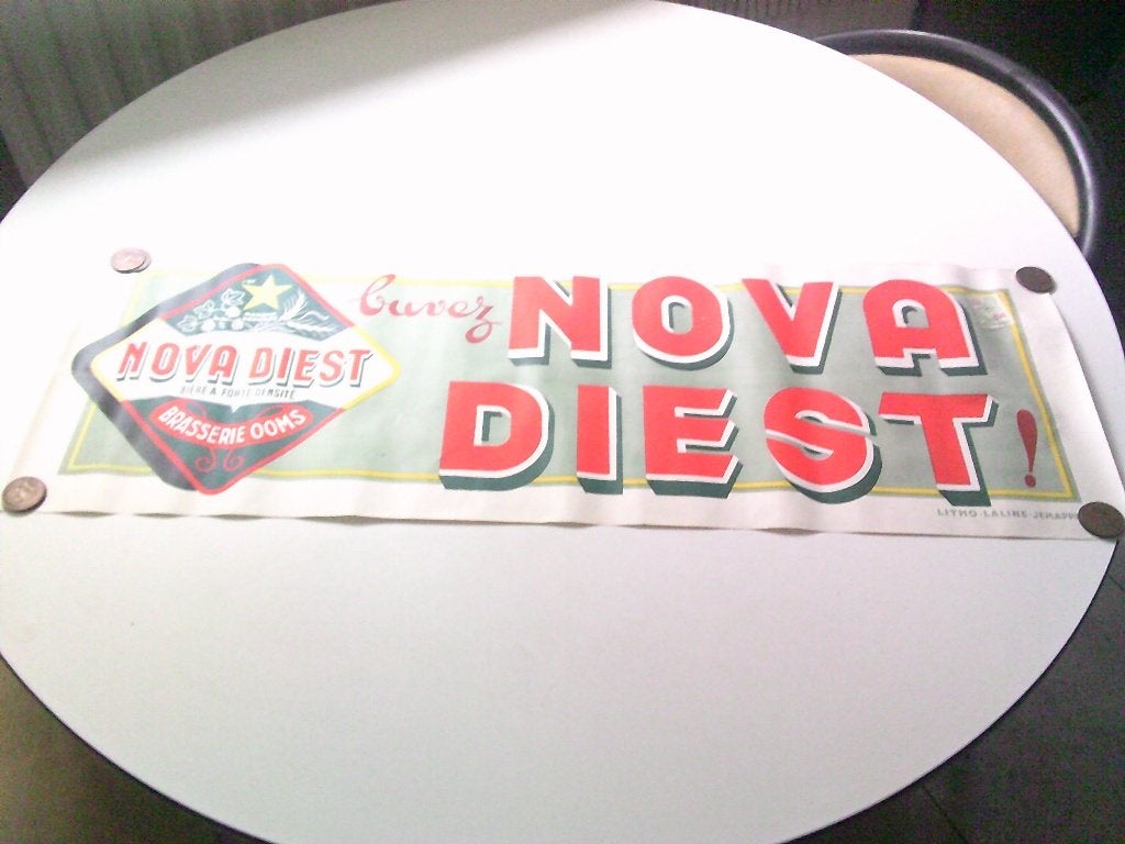 reclaam nova diest brasserie ooms, Ophalen, Zo goed als nieuw, Overige typen, Overige merken