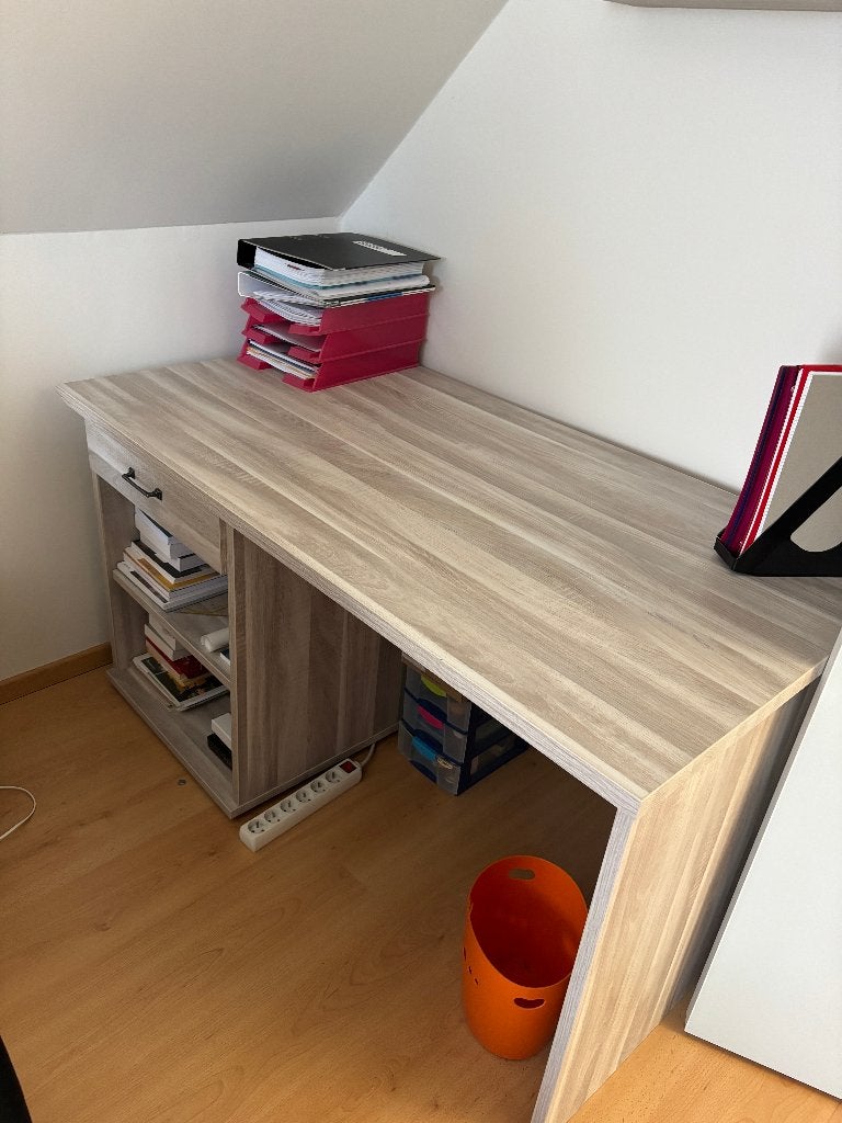 Bureau, 76 cm, Enlèvement, Utilisé, Gris