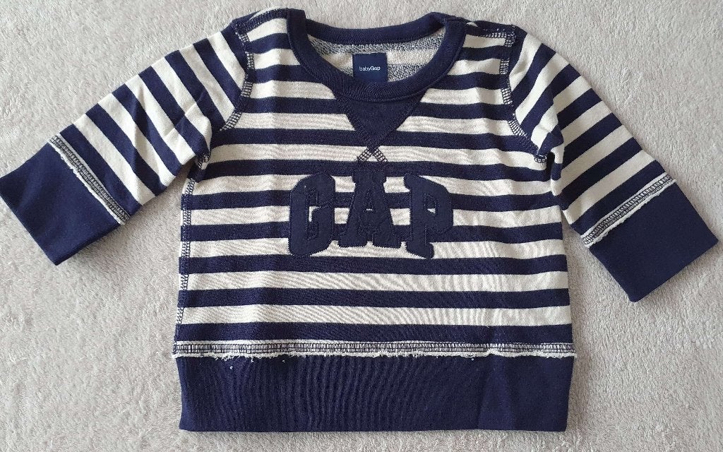 Pull ligné bleu marine/écru - T 3-6 mois - BabyGap - NEUF, Enfants & Bébés, Vêtements de bébé | Taille 62, Enlèvement, Neuf, Garçon
