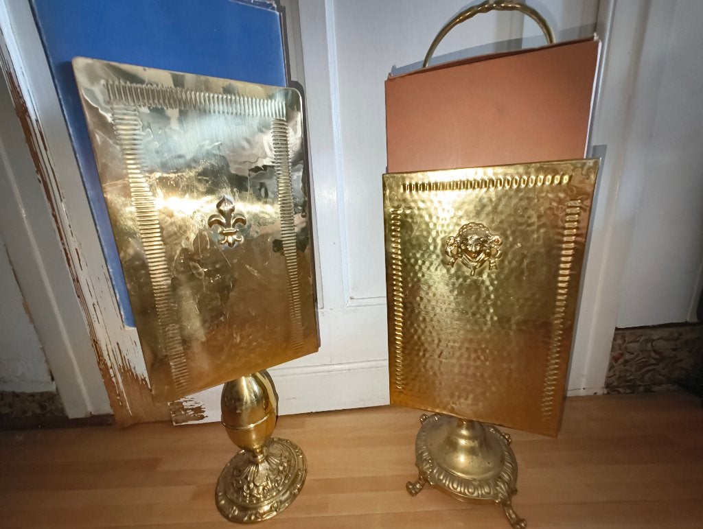 Set Vintage Messing Haardaccessoires Hollywood Regency, Ophalen