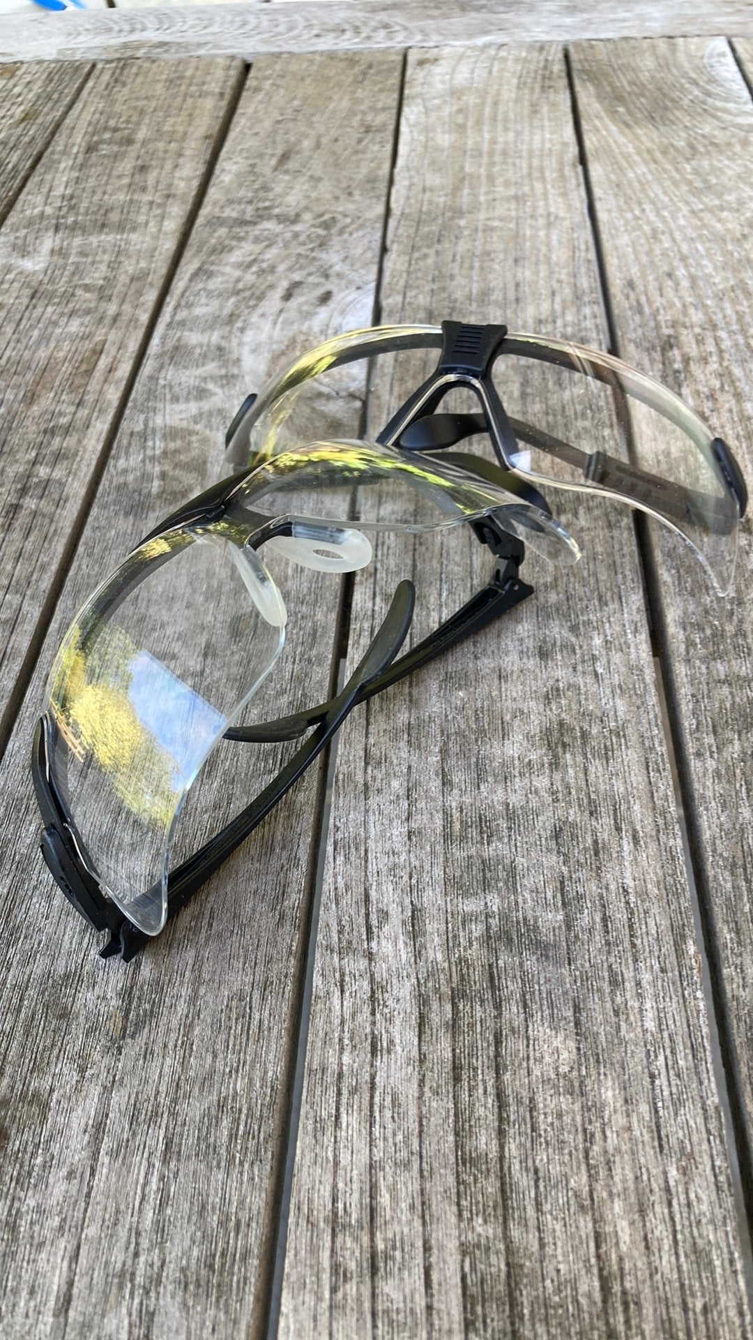Set van 2 Schietbrillen (Voor airsoft of schietsport), Sport en Fitness, Schietsport-accessoires, Ophalen of Verzenden, Zo goed als nieuw