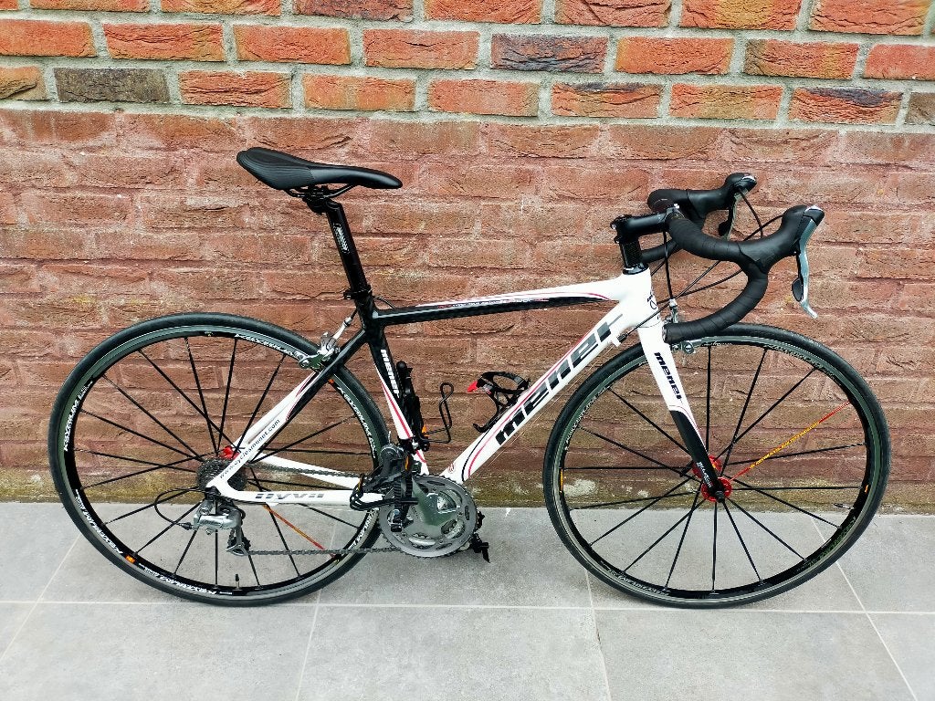 MENET carbon racefiets - Maat XS, Velgrem, Minder dan 49 cm, Zo goed als nieuw, 15 tot 20 versnellingen