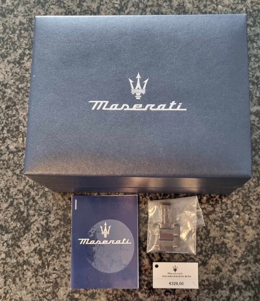 Maserati herenhorloge nieuw, Handtassen en Accessoires, Horloges | Heren, Verzenden, Nieuw