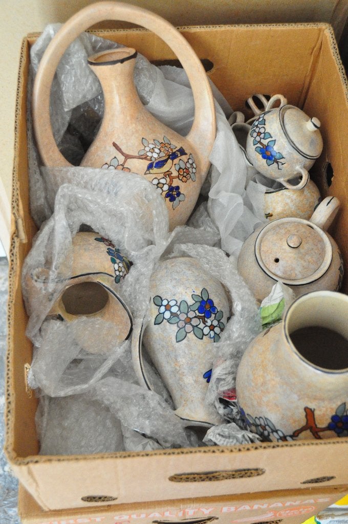 Lot Dubois - vases, pichets et service à thé-café, Antiquités & Art, Antiquités | Céramique & Poterie, Enlèvement ou Envoi