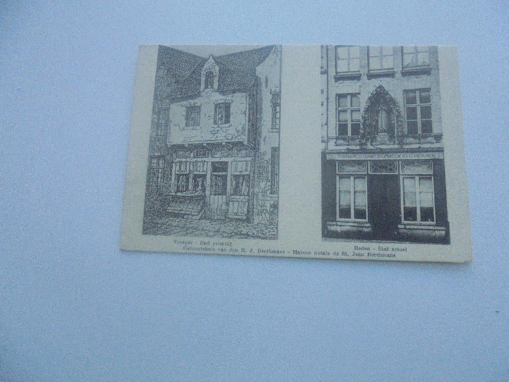 diest-geboortehuis van jean berchmans -vroeger en heden, Verzenden, 1920 tot 1940, Gelopen, Vlaams-Brabant