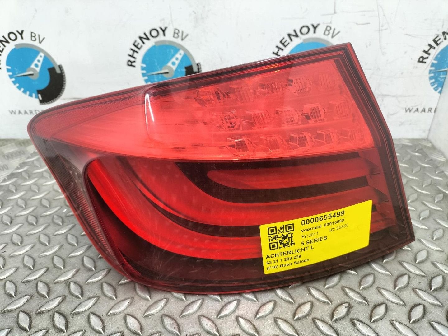 BMW 5 SERIES F10 530D XDRIVE  ACHTERLICHT L 2011, Auto-onderdelen, Ophalen of Verzenden, Gebruikt, Stiba lid