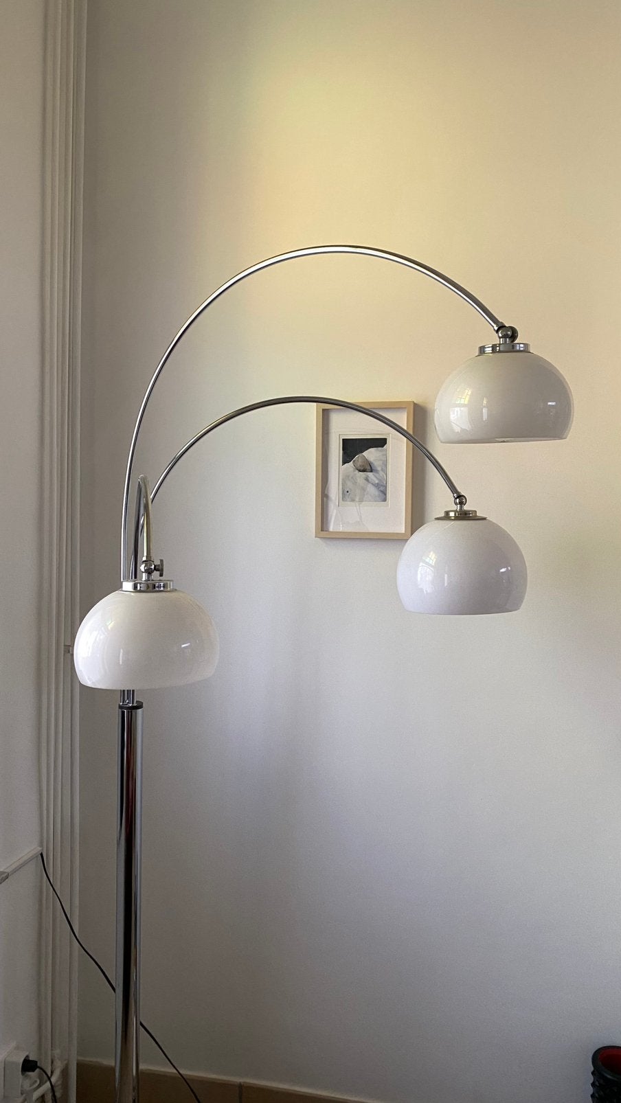 Vintage Dijkstra Vloerlamp | Triple Arc Booglamp | Space Age, Ophalen, Gebruikt, E27 (groot), Vintage space age