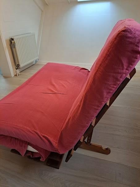 zetelbed, Ophalen, Gebruikt, Tweepersoons, 140 cm