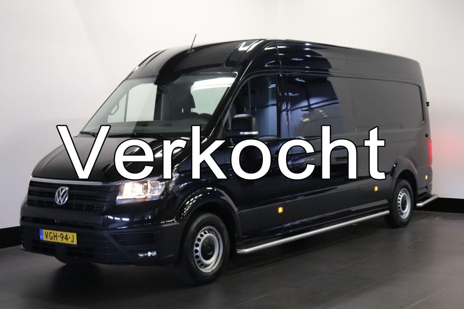 Volkswagen Crafter 2.0 TDI L4H3 EURO 6 - Airco - Cruise - Ca, Auto's, Zwart, Bedrijf, 198 g/km, Te koop