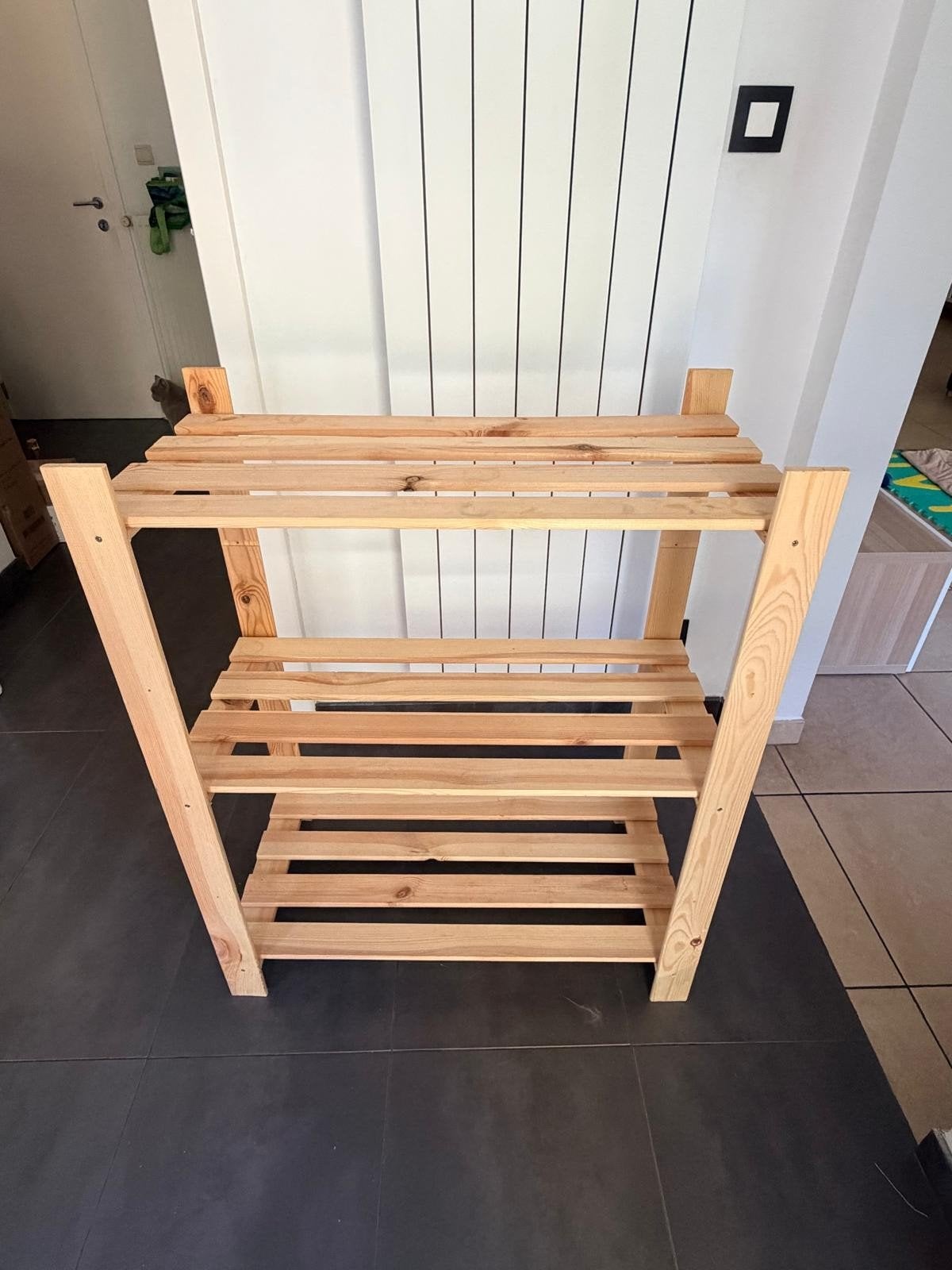houten rekje, Ophalen
